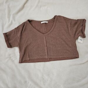 Altar'd State Red Brown Knit Top NWT - XS